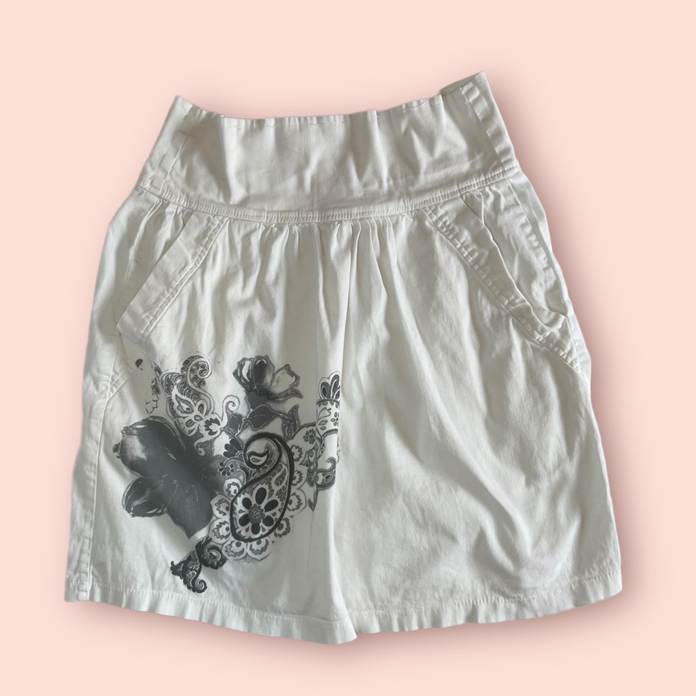 Sense Elastic Waist Cotton Mini Skirt